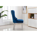 Lionhead Knocker Chair Velvet Blue