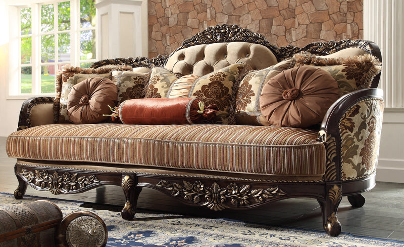 Traditional Victorian Type Carving Sofa 