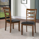 2306 Double Cross Back Dining Table With 4 Chairs + Bench
