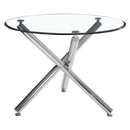 Solar II Round Dining Table in Chrome - sydneysfurniture