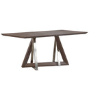 Driz Rectangular Dining Table in Walnut - sydneysfurniture