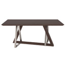 Driz Rectangular Dining Table in Walnut