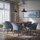 Driz Rectangular Dining Table in Walnut