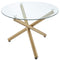 Carmen Round Dining Table in Gold - sydneysfurniture