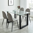 Fran Rectangular Dining Table in Black - sydneysfurniture