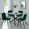 Susan Round Dining Table in Black - sydneysfurniture