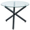 Susan Round Dining Table in Black - sydneysfurniture