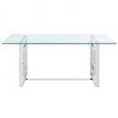 Rose Dining Table in Silver - sydneysfurniture