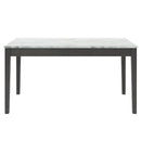 Scarlet Dining Table with Drawers in Grey