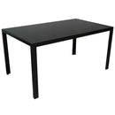 County Rectangular Dining Table in Black - sydneysfurniture