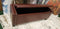 Burgundy Storage Ottoman with nail heads - Furniture Warehouse Brampton