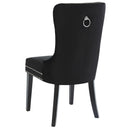 Roxy Side Chair, set of 2, in Black - sydneysfurniture