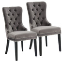 Roxy Side Chair, set of 2, in Grey - sydneysfurniture