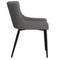 Bianca Side Chair, set of 2 in Grey with Black Leg
