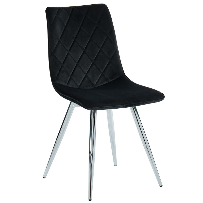Marla Side Chair, set of 2, in Black - sydneysfurniture