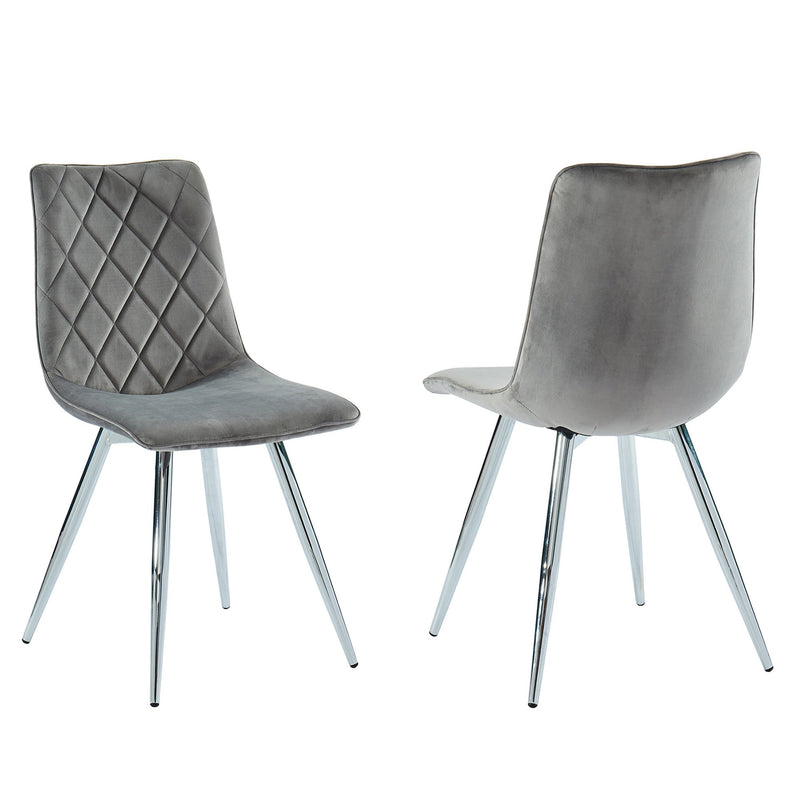 Marla Side Chair, set of 2, in Grey - sydneysfurniture