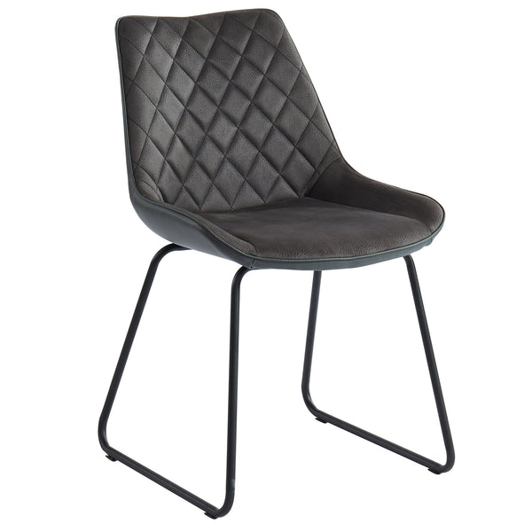 Vince Side Chair, set of 2, in Charcoal - sydneysfurniture