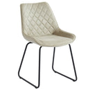 Vince Side Chair, set of 2, in Taupe - sydneysfurniture