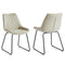Vince Side Chair, set of 2, in Taupe - sydneysfurniture