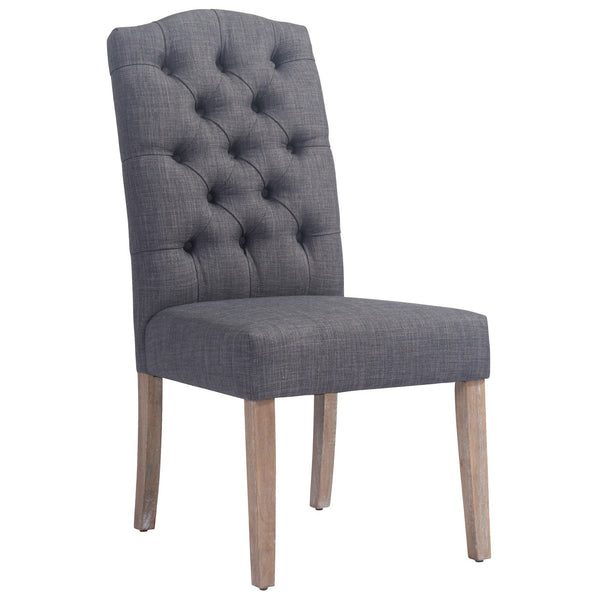 Lucius Side Chair, set of 2, in Grey - sydneysfurniture