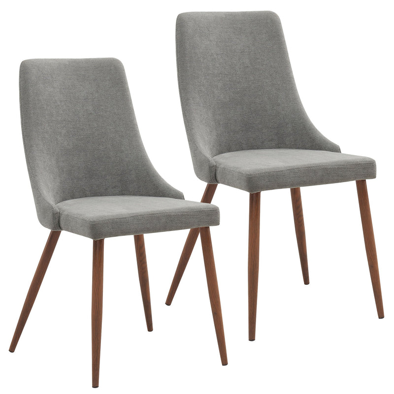 Nora Side Chair, set of 2, in Grey - sydneysfurniture