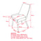 Amy Side Chair, set of 2, in Dark Grey & Grey Legs - sydneysfurniture