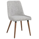 Amy Side Chair, set of 2, in Light Grey & Grey Legs - sydneysfurniture