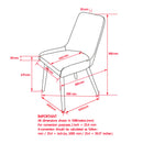 Amy Side Chair, set of 2, in Light Grey & Grey Legs - sydneysfurniture