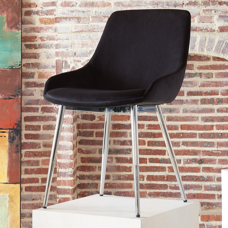 Cass Side Chair, set of 2, in Black - sydneysfurniture