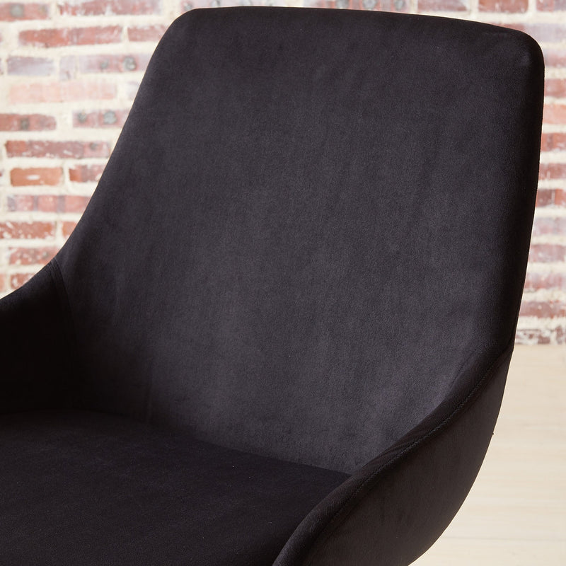Cass Side Chair, set of 2, in Black - sydneysfurniture
