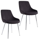 Cass Side Chair, set of 2, in Black - sydneysfurniture