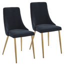 Carmen Side Chair, set of 2, in Black - sydneysfurniture