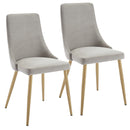 Carmen Side Chair, set of 2, in Grey - sydneysfurniture