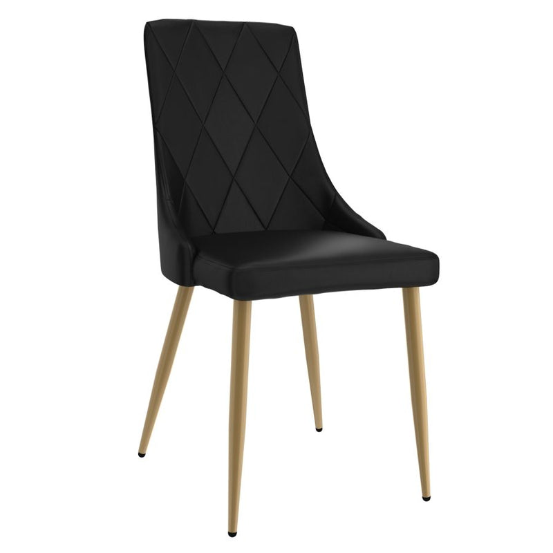 Antoine Side Chair, Set of 2, in Black
