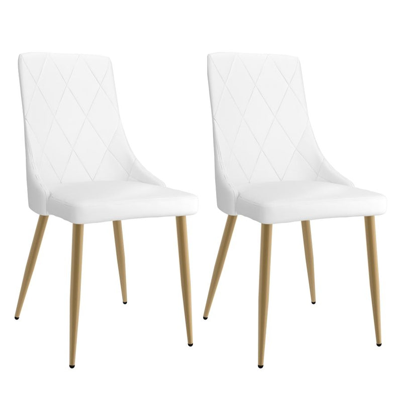 Antoine Side Chair, Set of 2, in White