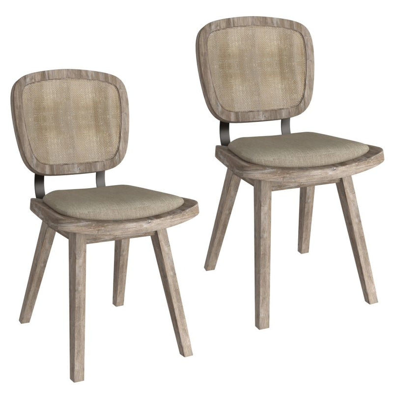 Aster Side Chair, Set of 2, in Beige