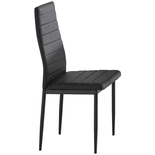 County Side Chair, set of 6, in Black, 6pk - sydneysfurniture