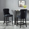 Roxy 26'' Counter Stool, set of 2, in Black - sydneysfurniture