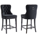 Roxy 26'' Counter Stool, set of 2, in Black - sydneysfurniture