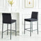 Diaz 26'' Counter Stool, set of 2, in Black with Grey Legs - sydneysfurniture