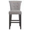 Velma 26'' Counter Stool, set of 2, in Grey with Coffee Legs - sydneysfurniture