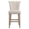 Velma 26'' Counter Stool, set of 2, in Beige with Vintage Oak Legs - sydneysfurniture