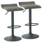 Pluto Air Lift Stool, set of 2, in Grey - sydneysfurniture