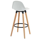 Dia 26'' Counter Stool, set of 2, in White - sydneysfurniture