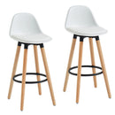 Dia 26'' Counter Stool, set of 2, in White - sydneysfurniture