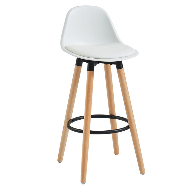 Dia 26'' Counter Stool, set of 2, in White - sydneysfurniture