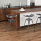 Track Adjustable Stool in Gunmetal - sydneysfurniture