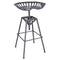 Track Adjustable Stool in Gunmetal - sydneysfurniture