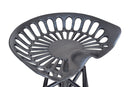 Track Adjustable Stool in Gunmetal - sydneysfurniture