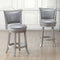 Ron 26'' Counter Stool, set of 2, in Grey - sydneysfurniture